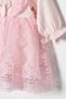 Baby Girl Christening Dress with Bandana, Lace, Newborn Hospital Discharge Wedding Dress, Evening Gown, Christening Dress 66 - 5