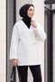 Side-Tie Boucle Kimono -White - 5