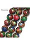 10mm 36-38Pcs Natural Colorful Nepal Stone Round Loose Beads For Jewelry Making DIY Bracelet Neckla