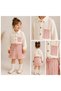 Tri̇ko Skirt Tri̇ko Pocket Detail Thin Linen Shirt Girls' Set
