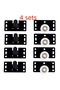 4 sets 4 Sets Furniture Slide Wheels for Closet Door And Store Use - Furniture Moving Casters for Sm - 8