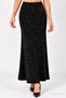 Glittery Maxi Skirt-Black - 6