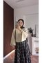 Crop Skirt Top Sweater Beige - 2
