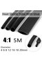 6mm 5m black 5M 4:1 Heat Shrink Tube With Glue Thermoretractile Shrinkable Tubing Dual Wall 4 6 8 12 - 7