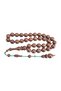 Large size countersunk hole azobe wood rosary lt1371 - 3