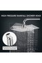 8 inch Rainfall Shower Head 8inch Large Square Shower Head 304 Stainless Steel Ultra-Thin Powerful H - 4