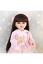Gold BZDOLL 55CM 22Inch Can Stand Reborn Baby Lifelike Girl Doll Full Soft Silicone Body Princess To - 6