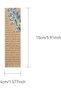 30 Pieces Kraft Flower Bookmark Set,Vintage Floral Alphabet Style Cardstock Bookmarks,6x1.6 Inch - 2