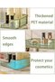 2-Tier Bathroom Countertop Organizer,Luxury Skincare and Makeup Storage Shelf,Kitchen Condiment Rack,Green - 3