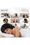 Silk Satin Bonnet for Sleeping,Adjustable Double Layer Hair Wrap for Long Curly Hair,Black and Grey - 6
