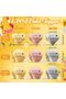 45-Piece Mirror Happy Birthday Cake Toppers,Gold,Silver,and Rose Gold Cupcake Picks for Party - 7