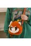 Cute Red Panda Plush Crossbody Bag,Adorable Animal Shaped Kawaii Purse for Women and Girls - 5