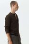 Slim Fit Ribbed Henley shirt - 4