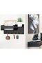 Wall Mounted Wooden Key Holder and Organizer,Entryway Decorative Rack with 6 Hooks - 3