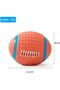 Latex Squeaky Dog Ball Toys,2 Pieces,Interactive Bouncy Fetch Balls for Small Dogs and Cats,Volleyball and American Football Shapes - 2