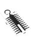 Tie Rack Hanger,X Shaped Design with 360° Rotating Hooks,Holds 20 Ties,Pack of 2,Black - 2