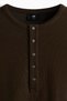 Slim Fit Ribbed Henley shirt - 7