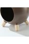 Brown Hamster Hideout and Tiny House Habitat,Durable Small Animal Bed for Mice and Gerbils - 4