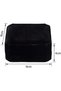 Black Velvet Jewelry Box for Bracelets,Rings and Earrings,Square Travel Storage and Display Case for Proposals and Weddings,9x9x4 cm - 6