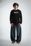 Y2K Black Long Sleeve Oversized Men's T-Shirt - 2