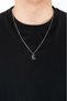 316L Steel Gothic L Letter Necklace Ka1108Gm - 3