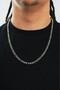 5mm X 55cm Vintage Figaro Chain Steel Chain Necklace Ka1014Gm - 2