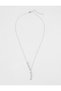 Elegant Y Necklace with Silver Color Star Detail