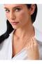 Gold Color Oval Shaped Chain Necklace with Dorica Detail - 3