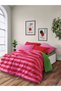 Popping Colors Double Fitted Sheet Duvet Cover Set Cherie Green 180X200