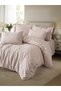 3D Embroidered Satin Double Duvet Cover Set Zena Lilac