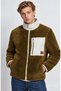 Sinead dark green fleece standard fit men's jacket