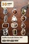 30 Pieces Antique Pharmacy Sticker Set - Laptop, Agenda, Notebook