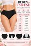 Black Single Women's High Waist Menstrual Panties – Washable, Comfortable Cut Menstrual Underwear - 4