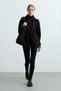 Long jacket with modal brushed piping - 4