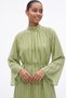 Reglan Sleeve Striped Dress Y0168 - Green - 2