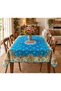 166X214 cm Turquoise Colored, Velvet Bedspread, Tablecloth-Wall Tapestry-Couch Cover - 8