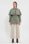 Cape Detailed Trench Coat 202712 - Khaki - 2