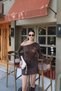 Leopard Patterned Off-Shoulder Blouse Leopard - 3
