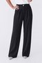 High Waist Elastic Wide Leg Palazzo Woven Women's Trousers - 7
