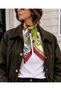 Nil Scarf Burgundy/Figure 70*70 cm Foulard Scarf - 3