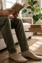 3-Piece Pistachio Green Men's Modal Seamless Stretchy Booties Socks - Premium - 4
