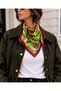Nil Scarf Burgundy/Figure 70*70 cm Foulard Scarf