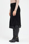 Lace Detailed Pleated Midi Skirt - 4