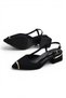 806 Women's Heeled Shoes 3.5 cm Thick Heeled Open Back Heeled Shoes - 3