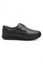5884 Orthopedic Sole Black Genuine Leather Men's Shoes Seasonal - 4
