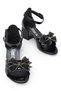 D612 Evening Dress Girls' Heeled Shoes Stoned Open Girls' Engagement Evening Dress Shoes - 5