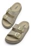 735 Orthopedic Sole Daily Women's Slippers Double Buckle Women's Slippers Soft Insole - 2