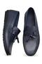 3287 Model Flexible and Comfortable Navy Blue Genuine Leather Men's Summer Lao - 3