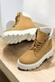 778 Daily Lace-Up Zippered Women's Boots Shoes Winter Boots Nubuck Material - 4