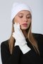 White Knitted Unisex Gloves - 8
